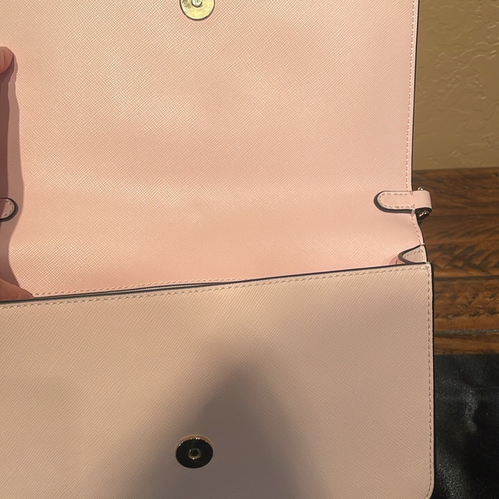 Kate Spade Madison Saffiano Pink Leather Shoulder or Crossbody Bag NWOT $329 - Picture 7 of 9